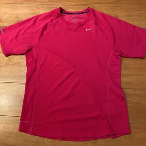 【NIKE ナイキ】ドライフィット ラグランTシャツ ピンク M メッシュ