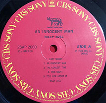 BILLY JOEL/AN INNOCENT MAN イノセント・マン★ライナー付き★LP レコード 美盤（C2）_画像9