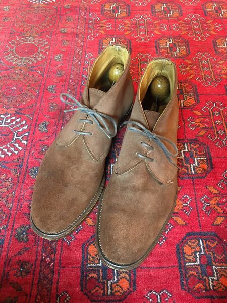 Tricker's SUEDE LEATHER CHUKKA BOOTS MADE IN ENGLAND/トリッカーズスウェードレザーチャッカブーツ8-5