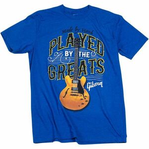 Gibson Played By The Greats Vintage T-Shirt Small Royal Blue #GIBSON-GTVINT-RBS