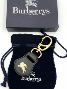 バーバリー キーリング ブラック×ゴールド 未使用品 キーホルダー BURBERRY 財布 キーケース