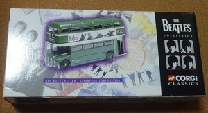  Beatles * bus Apple official recognition Corgi two floor . bus..