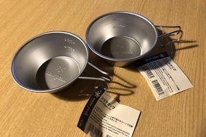 【送料無料/新品】snow peak シェラカップ×2個 E-103 310ml スノーピーク MADE IN JAPAN★メーカー在庫無し・入荷待ち