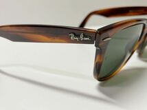 美品 B&L USA製 RAYBAN WAYFARER 2 レイバン ウェイファーラーサングラス モックトータス ビンテージ_画像5