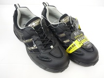 KS502／在庫処分格安新品樹脂先芯入り軽量安全靴ブラック黒 24.5cm エアーメッシュ エアーバッグで履き心地抜群！耐油性底 JSAA_画像5
