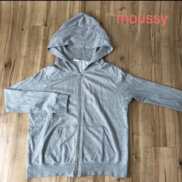 moussy マウジー パーカー　グレー