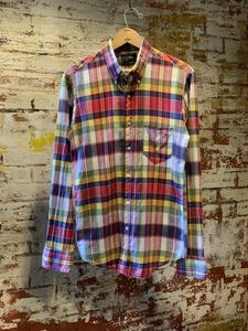 60s Viking MADRAS CHECK B.D.SHIRT ヴィンテージ ビンテージ マドラスチェック BDシャツ ボタンダウンシャツ アメトラ TRAD 50s 送料無料