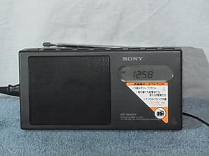 ♪SONY 【ICF-M400】 PLL シンセサイザー方式ラジオ 分解・整備・調整済、クリーニング済み品 管理21020117