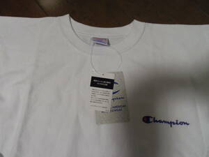 新品♪(チャンピオン)Champion ♪ アメカジ♪長袖TEEシャツ（ロンティー） クールネック♪ホワイト♪サイズL♪