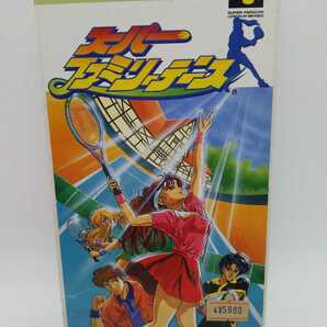 送料無料 スーパーファミリーテニス　任天堂 スーパーファミコンソフト スーファミ 動作確認済み 箱 取扱説明書 付き