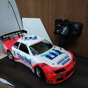  Tamiya radio-controller TB-01 Skyline GT-R drift operation verification settled 