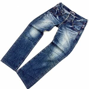 ■リーバイス LEVIS レディスタイル デニム ジーンズ ブーツカット LP993-00 W28 【自然な古着の色落ち感♪】【細身デニム】■Ja1356