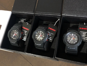 3色 セット！G-SHOCK アナログ AW-500E AWG-M510 AWG-M520 箱付 アナデジ アローズ ら コラボ ベース 復刻 CASIO デジアナ ソーラー 電波