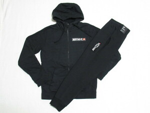 NIKE sweat Zip Parker pants setup black black S (N) Nike JDI JUSTDOIT top and bottom set jersey embroidery 928704 CJ4779