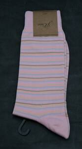 【新品】サイズ:ONE SIZE J.CREW ジェイクルー Striped dress socks ソックス ストライプ柄 PINK/CLASSIC SKY 2