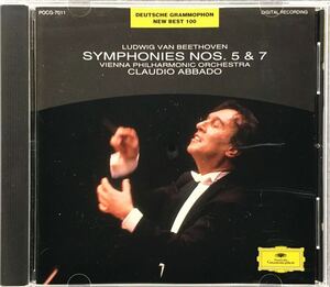 CD/ ベートーヴェン：交響曲第5番「運命」、第7番 / アバド& VPO