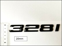 ★即納 BMW リアトランクエンブレム 328i グロスブラック 艶あり 黒 F30F31F34G20G21 GT 3シリーズ セダン ツーリング グランツーリスモ_画像4