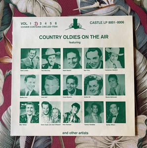 Various Country Oldies On The Air Vol. 2 LP Castle LP-8002