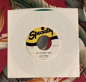 LLOYD PRICE Green Vinyl 7inch Tell Me Pretty Baby / Chee-Koo Baby Black R&R ロカビリー