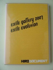 DVD◆exile gallery 2007 exile evolution HIRO DOCUMENT