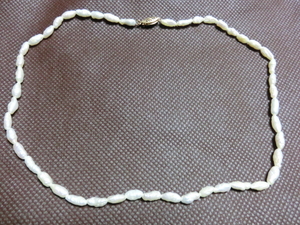■美品:留め具Ｋ14真珠ネックレス 　　　Tm572
