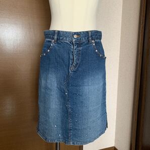 値下げ!デニム膝丈スカート