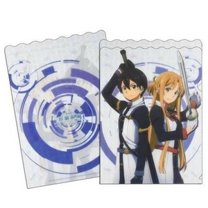 ソードアート・オンライン SAO　　キリト 桐ヶ谷 和人　 　アスナ　　3D クリアファイル　　海外限定