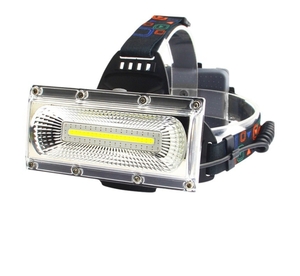 「USB充電式」(黒)超強力巨大COB LED ヘッドライト ヘッドランプ ヘルメットライト ヘルメットランプ