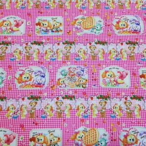 【大判】ダッフィー 生地 ハギレ はぎれ 薄手 ハンドメイド