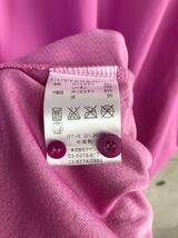 夏場に！ CUTTER＆BUCK カッターアンドバック 速乾性 半袖ポロシャツ ピンク系 メンズ Lサイズ ゴルフウェア ゆうパケ可 新規×_画像5