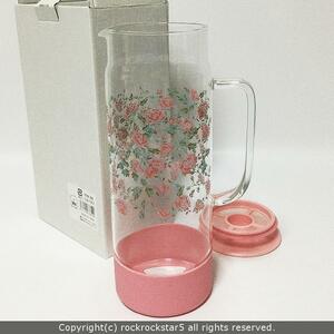 ロイヤルアーデン マグカップ 耐熱ガラス ピンク 薔薇 バラ 56197 新品