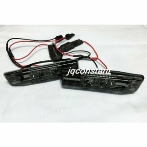 BMW E36 1997-1998y 後期 X5 E53 1996-2006y クリスタル LEDサイドマーカー スモークレンズ