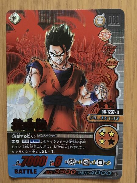 ドラゴンボール★超カードゲーム DB-1237-Ⅱ 孫悟飯 神龍レア