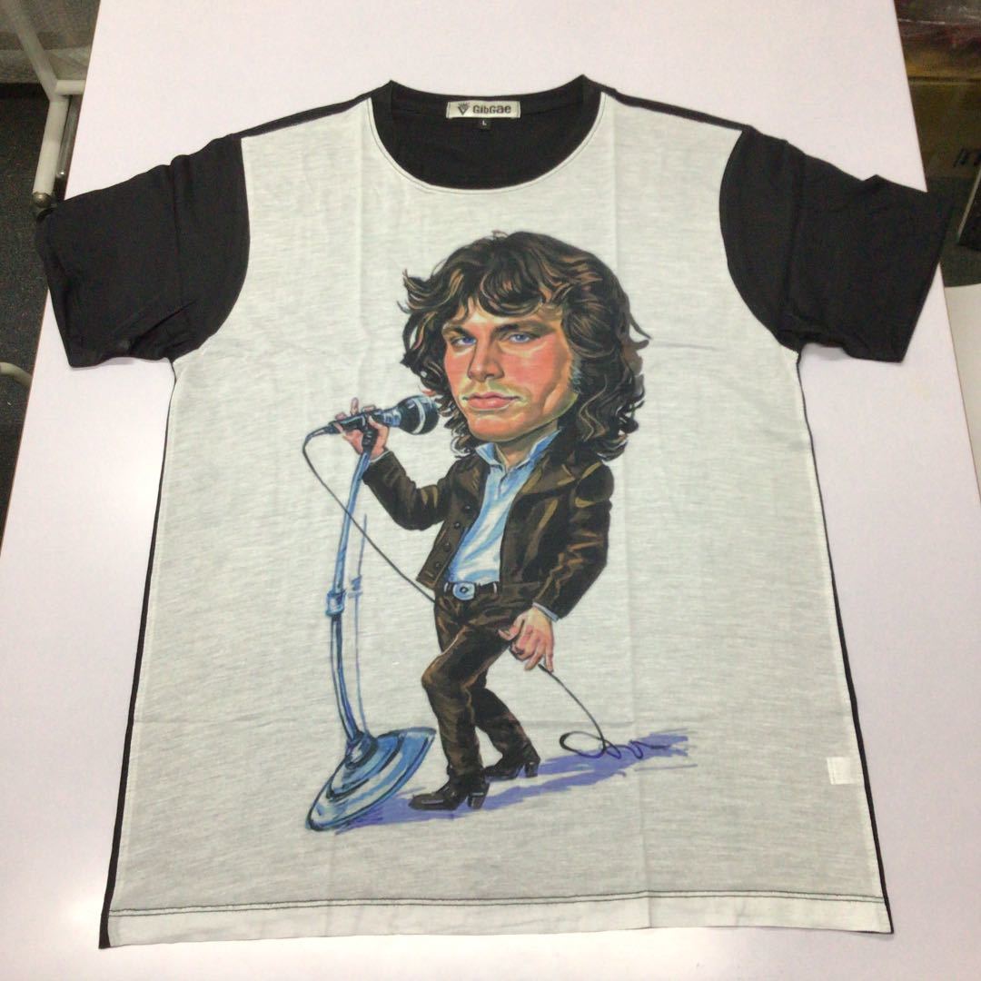 古着 野村訓市 着用 90s Jim Morrison An American Poet Tee XL White