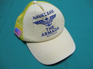 NAVAL BASE THE ARMADA NAVT SEALS　帽子　キャップ　イエロー　黄色系　国旗　ワッペン　ロゴ　ミリタリー　