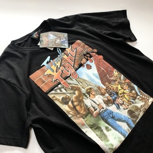 紙タグつき [新品未使用品] ファイナルファイト Final Fight Tシャツ メンズ L CAPCOM しまむら コラボ プリント 黒 完売品 希少