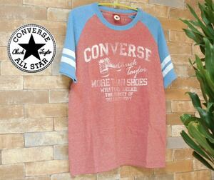 美品 CONVERSE コンバース・オールスター　　チャックテイラー　アンティークデザインロゴ　Ｔシャツ