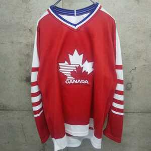 90s カナダ ホッケーシャツ ナショナルチーム CCM CANADA NHL ヒップホップ HIPHOP 古着 ヴィンテージ vintage ビンテージ 