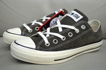 新品未使用 converse コンバース SUEDE ALL STAR US OX スエード オールスター 1CL709 Charcoal チャコール US4 23センチ 送料無料_画像2