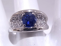 指輪　サファイア0.96ct　ダイヤ0.43ct Pt900　プラチナ　リング 【中古】【程度A】【美品】_画像4