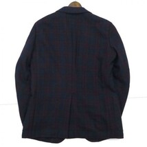 UNIQLO ユニクロ 秋冬 チェック柄 ウールブレンド★ コンフォート テーラード ジャケット Sz.M　メンズ　C0T02154_C#N_画像2