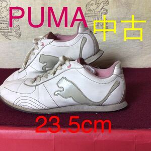 [ selling out! free shipping!]A-93PUMA!23.5cm! lady's sneakers! pretty! old clothes! used!