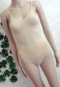 03004796 [ Silvia ]***. moving beautiful ~! can charm ~!* woman * Leotard * body inner / nude beige M