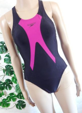 01110632 【SPEEDO】☆☆☆躍動美”!魅せる”!★女子☆競泳水着・Xバックモデル/ブラック M
