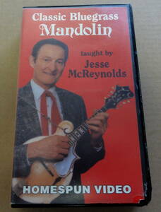 Classic Bluegrass Mandolin taught by Jesse McReynolds VHS video blue glass Country music mandolin jesi-*mak Ray noruz