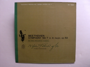 ＊【LP】フルト・ヴェングラー指揮／ベートーヴェン 交響曲 第7番（AA7238）（日本盤）赤盤