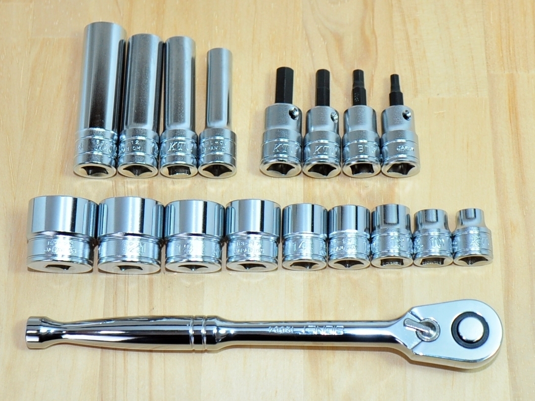 最安値に挑戦! KTC 9.5sq ラチェットハンドル ソケット ジョイント 7