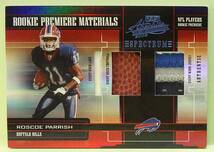  NFL 2005 Playoff Absolute Rookie Premiere Materials ロスコー・パリッシュ Roscoe Parrish 限定７５_画像2
