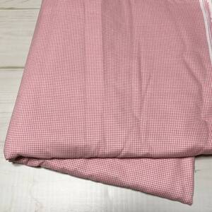 即決*送料無料■ギンガムチェック 生地 ピンク コットン 生地幅×150cm 1.5m D'sセレクション ダイワボウテックス■入園入学 はぎれ 巾着
