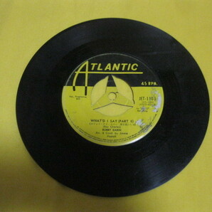 BOBBY DARIN ボビーダーリン Ａ面、Ｂ面ともにＷＨＡＴ’Ｄ Ｉ ＳＡＹ、 ＡＴＬＡＮＴＩＣの画像3